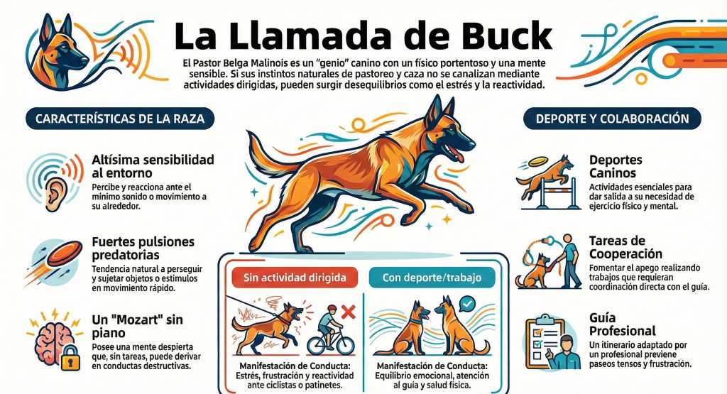 ¿Como es el pastor belga malinois?