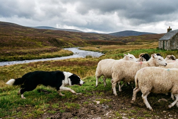 border collie pero pastor
